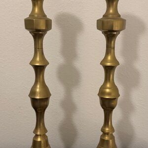 Elegant Brass Candle Holders